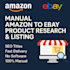 research and list products from amazon to ebay manually