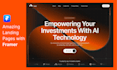 build a modern, responsive framer website landing page