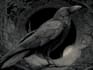 draw dark art illustration with engraving style