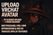 upload your vrchat avatar for PC and quest 1 hour delivery
