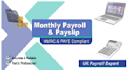 prepare monthly payroll with payslips