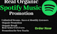 grow your spotify track with real listeners and streams