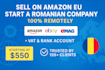 open romanian company for amazon fba remote setup