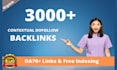 build high quality white hat seo contextual dofollow backlinks da pr tf links