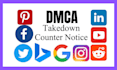 submit dmca takedown notice to remove copyright infringement