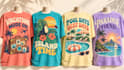 design retro summer vacation t shirt graphics for merch clothing brands