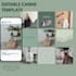 design an aesthetic instagram puzzle feed template using canva