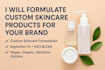 formulate skincare beauty products skincare haircare serums products