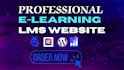 build lms educational website online course website education, elearning website