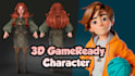 create a game ready 3d character