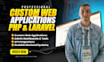 develop full stack web applications using PHP and laravel