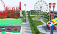 do stunning 3d theme park, amusement park, funfair architectural visualizations