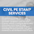 civil pe stamp, site grading plan, drainage design, stormwater pe stamp, utility