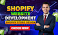 do shopify website development, shopify store design, redesign