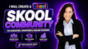 create a skool community for coaches, creators and online courses