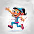 design a 2d cartoon character