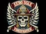 make retro skull eagle firefighter logo