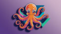 do awesome octopus, pate, animal mascot logo