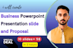 create business powerpoint presentation slide and proposal