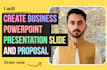 create business powerpoint presentation slide and proposal