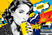 draw a retro pop art roy lichtenstein style