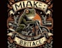 make vintage t shirt biker frog logo