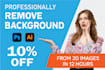 professionally remove background from images within 1 hour