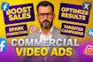 create an explainer video or commercial video ads