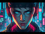 design stunning sci fi, cyberpunk, portrait art
