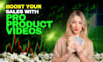 create  product demo videos for your amazon  shopify e commerce listing