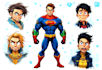 make marvel style comic superhero character for you