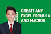create, fix, and automate advanced excel formulas for you