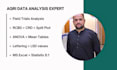 do agriculture data analysis using rcbd, crd, split plot etc