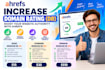 increase domain rating, DR 80 plus