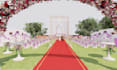 design stunning 3d wedding hall or restaurant interior