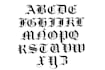 design your calligraphy in old english logo