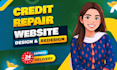 design credit repair website with automation setup
