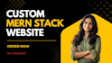 develop custom mern stack website as mern stack developer