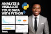 python data analysis, statistical data analysis, excel data entry, data science