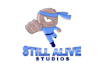 design still alive studios ninja mascot logo