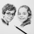 draw a friendship portrait and family portrait