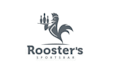 design creative sports bar roosters logo
