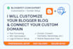 customize blogspot website blog and connect custom domain