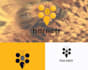 make modern minimalist business bee logo design