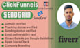 fix sendgrid and clickfunnels emails going to the spam and improve delivery