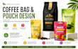 design product pouch packaging design for coffee and food products