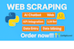 do python ai scraper, selenium automation, ai chatbot, llm, ghl, api, crawling