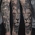 create sleeve tattoo design in geometric style