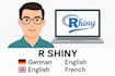 develop a dynamic web app or dashboard using r shiny