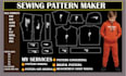 create digital sewing pattern ai and PDF and dxf